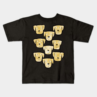 Golden Labrador Retriever Dogs Kids T-Shirt